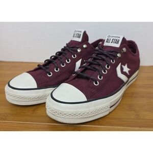Converse Star Player 76 Red White Maroon Burgundy Casual Shoes A04250C M 8 W 9.5